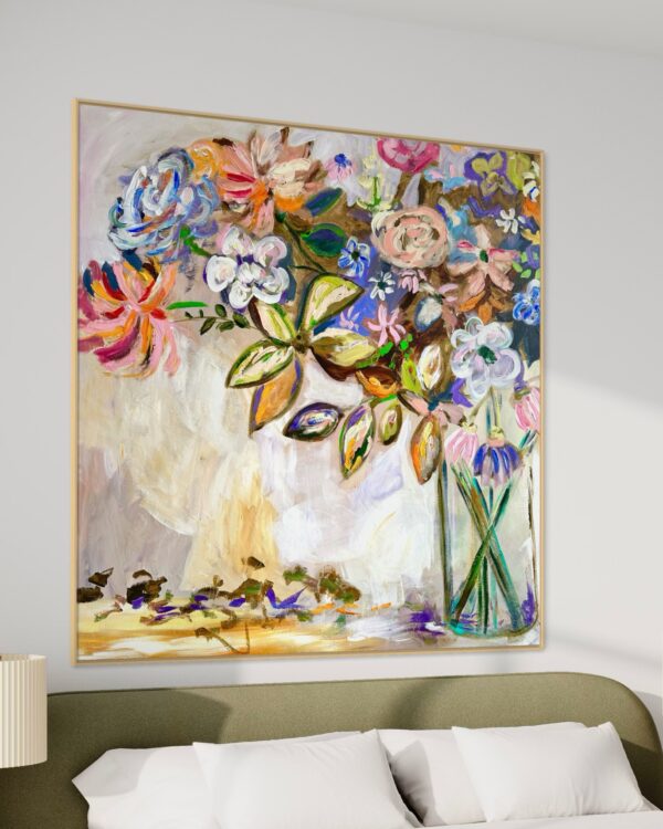 Abstract painting 110×110 cm #57 - Image 7