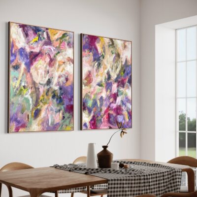 Two abstract paintings 100×70 #321
