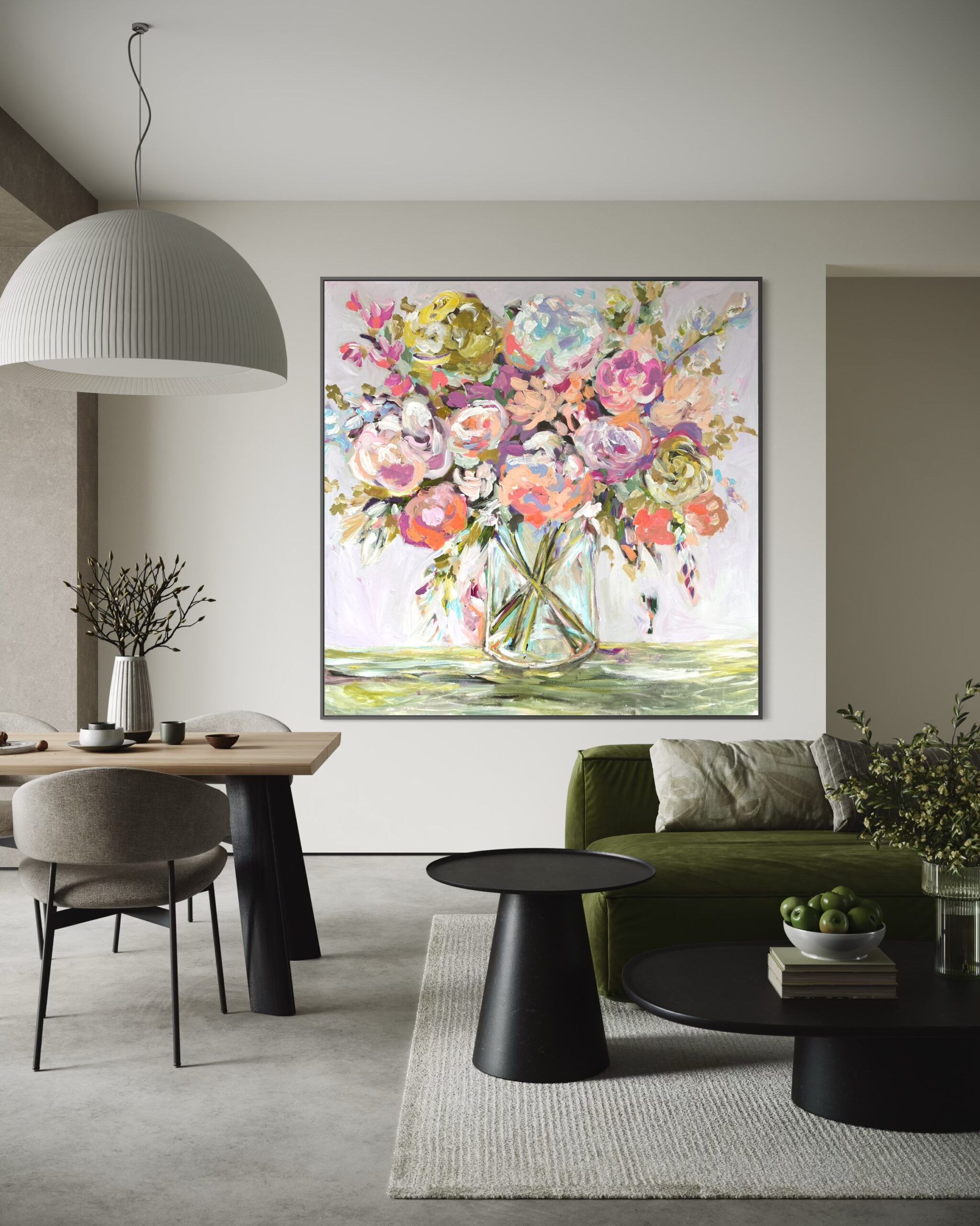 Abstract painting 100×100 cm #544 - Image 2