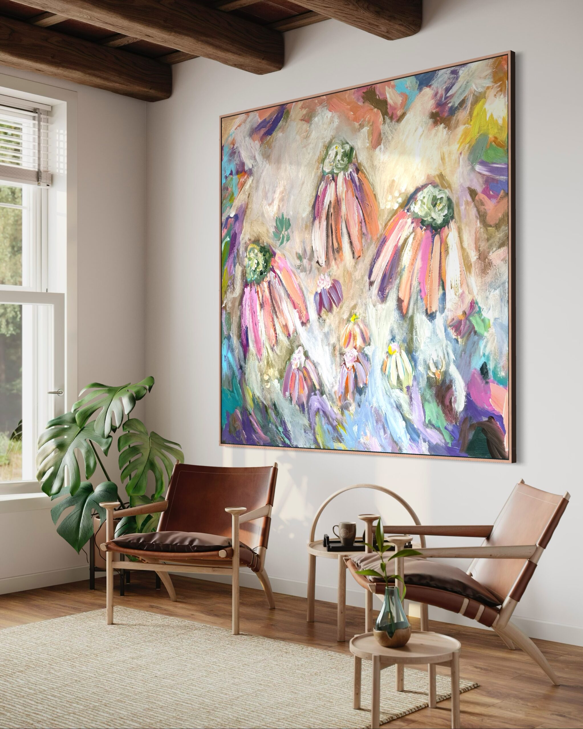 Abstract painting 100×100 cm ##8 - Image 3