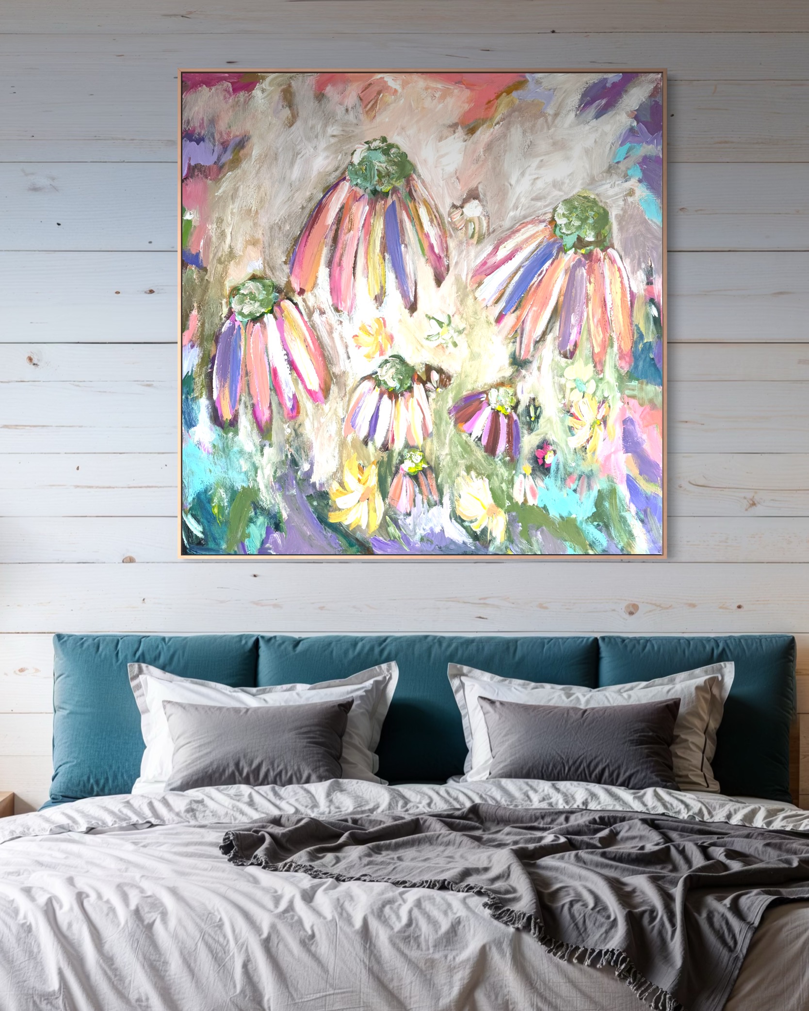 Abstract painting 100×100 cm ##6 - Image 4