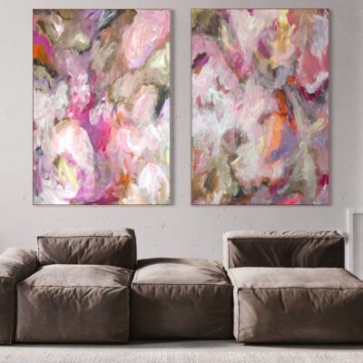 Two abstract paintings 100×70 ##04