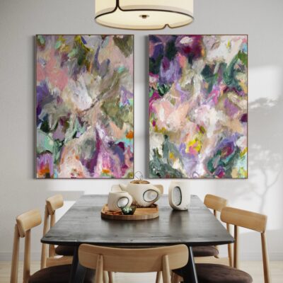 Two abstract paintings 100×70 ##2