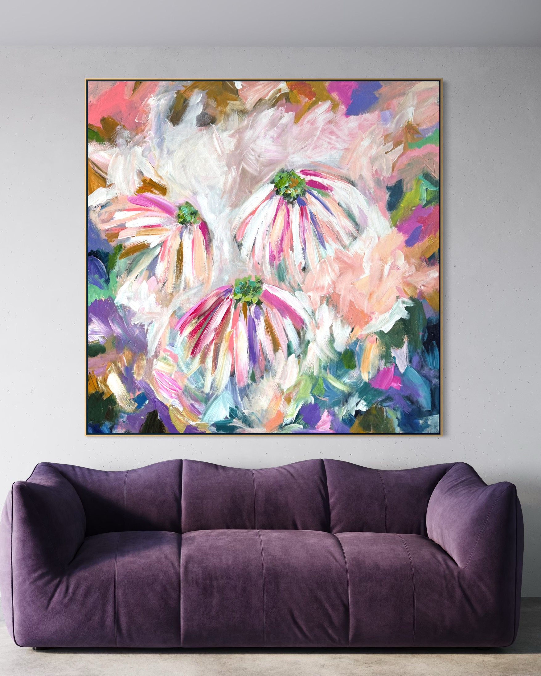 Abstract painting 100×100 cm ##111 - Image 2