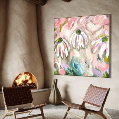 Abstract painting 90x90cm #1