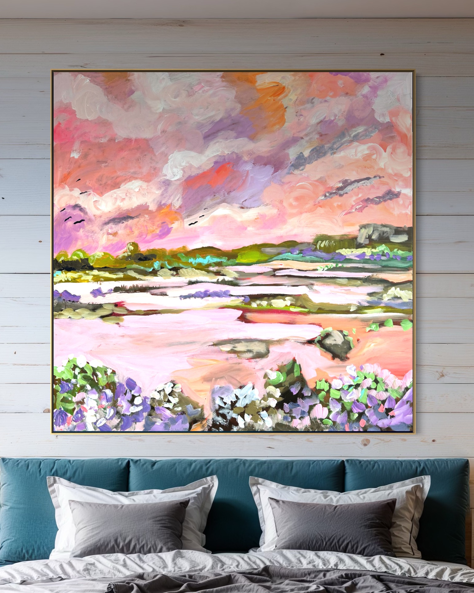 Abstract painting 100×100 cm ##113 - Image 3