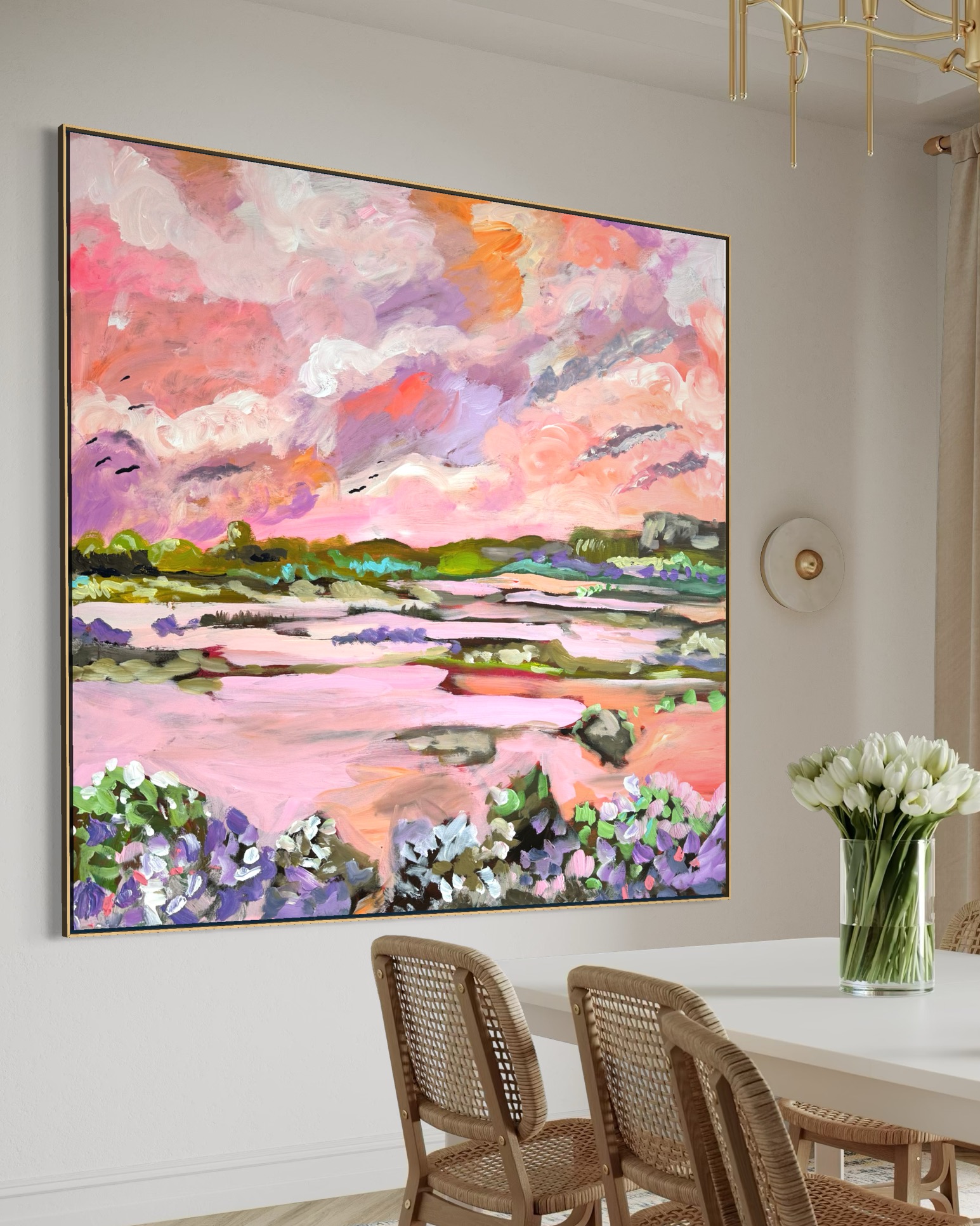 Abstract painting 100×100 cm ##113 - Image 4