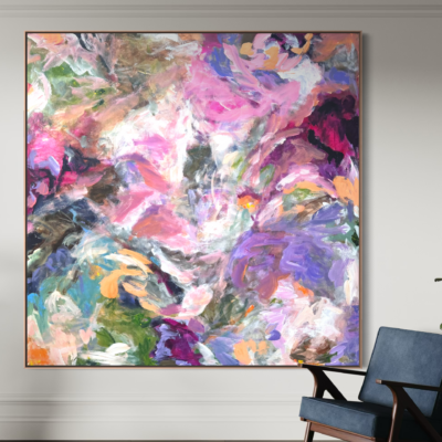 Abstract painting 100×100 cm ##86