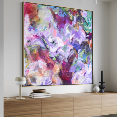 Abstract painting 90×90 cm #2