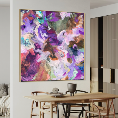 Abstract painting 90×90 cm #1